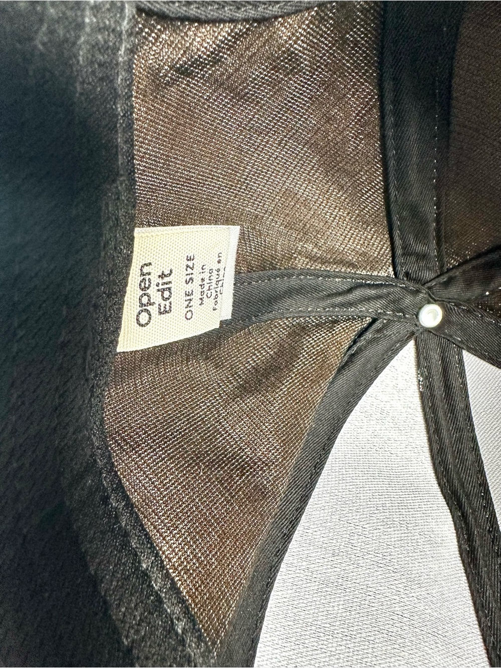 Open Edit Metallic Gold Baseball Cap - Picture 6 of 6